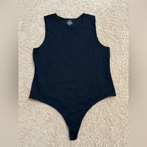 NUUDS Ribbed Crewneck Tank Bodysuit XXL